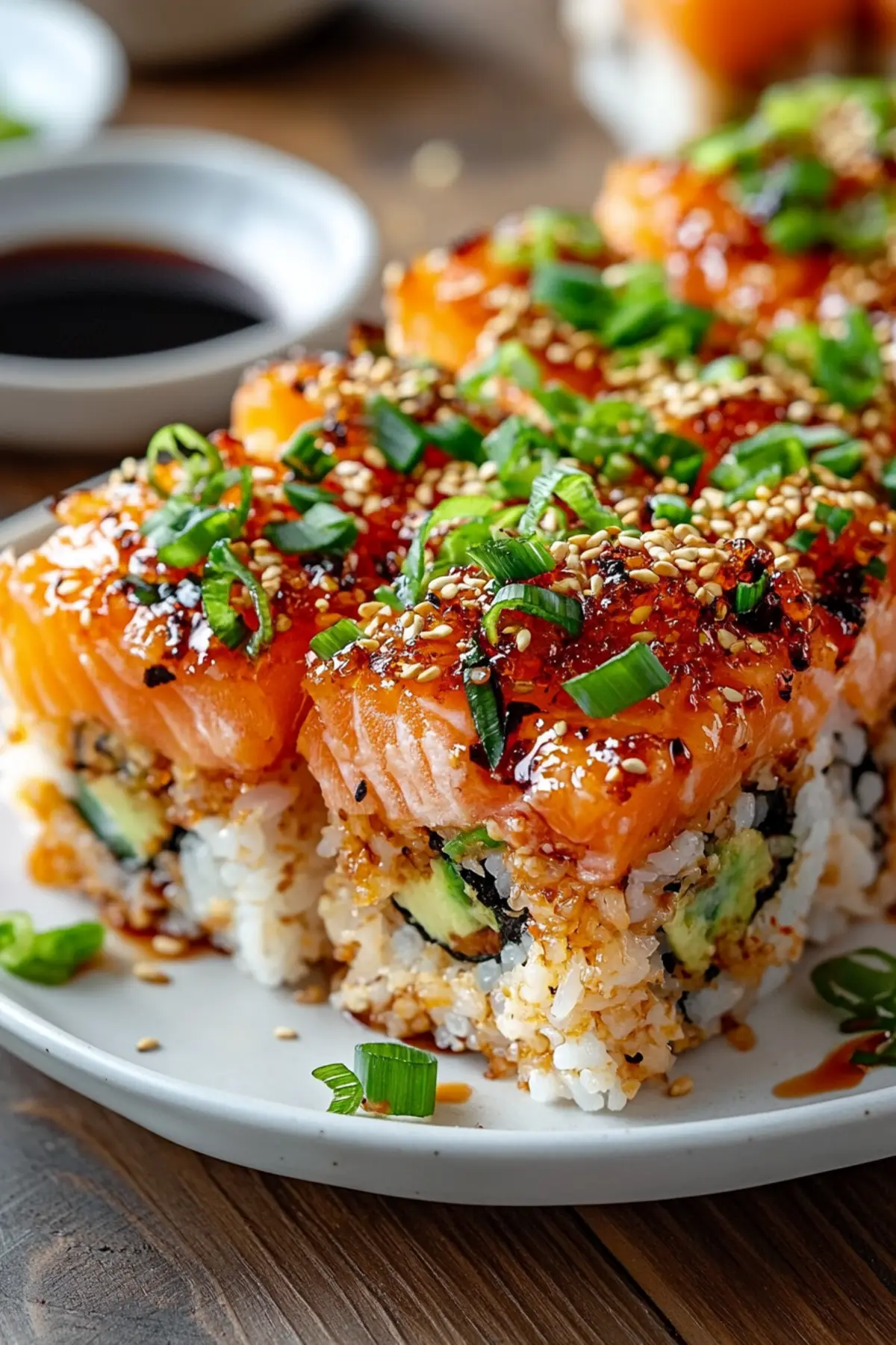 Spicy Salmon Sushi Bake