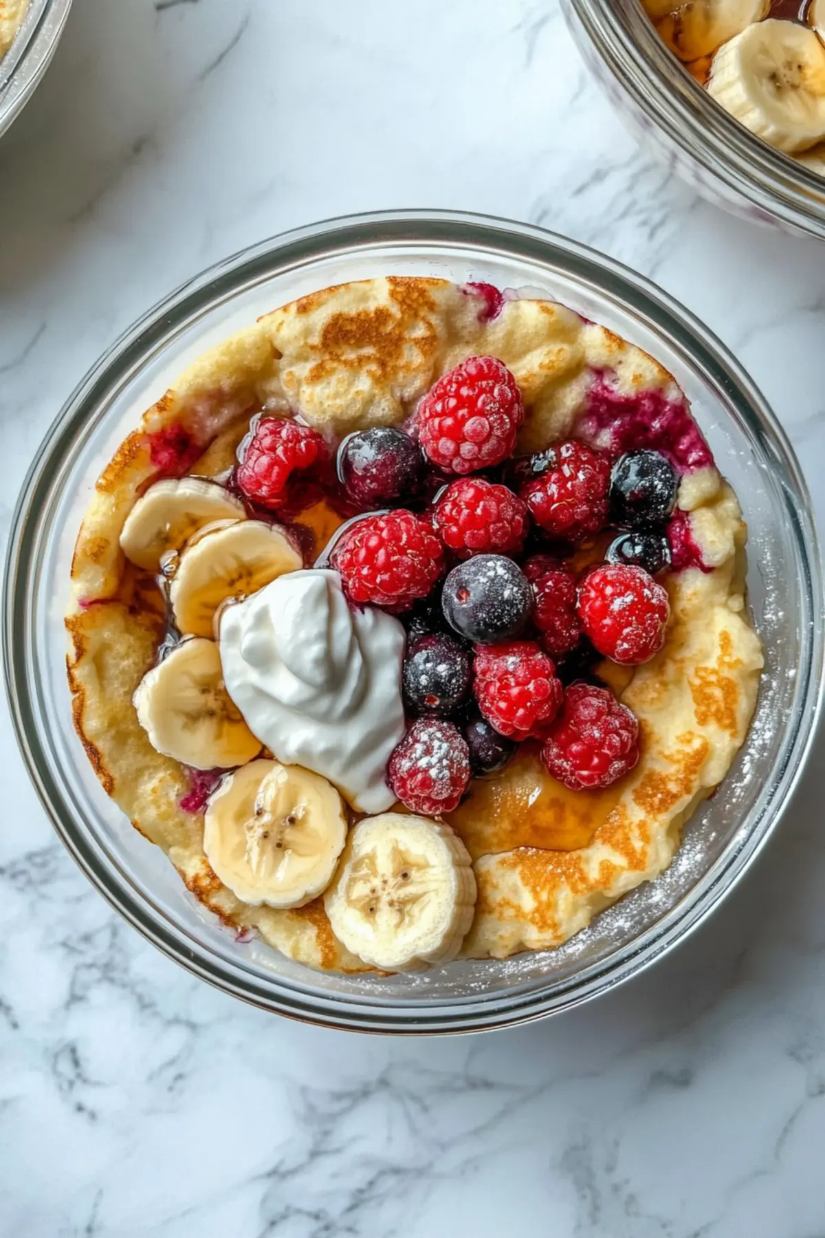 Baked Protein Pancake Bowls
