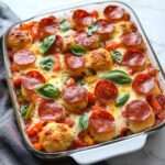 Bubble Up Biscuit Pizza Casserole