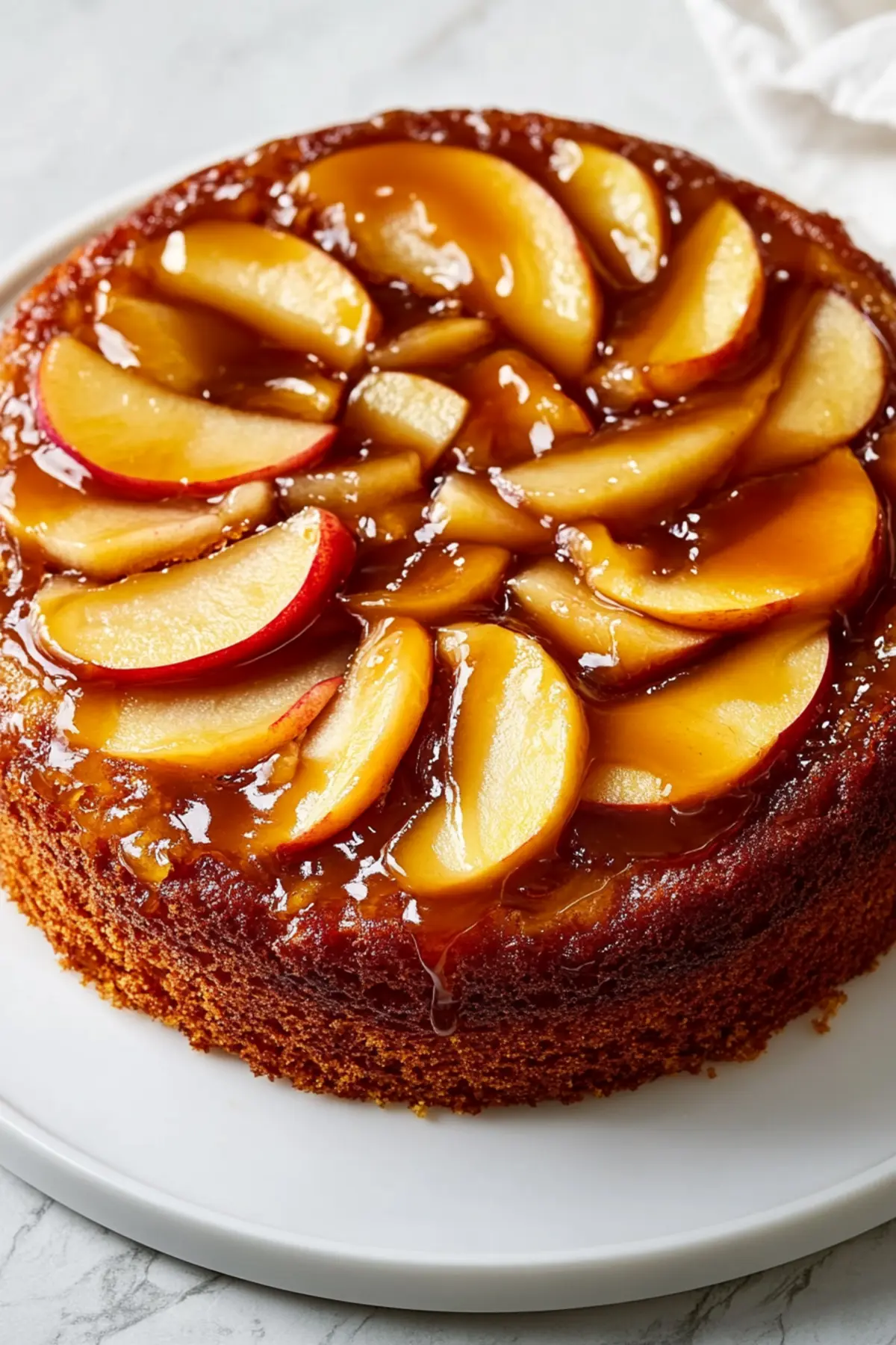 Caramel Apple Upside-Down Cake