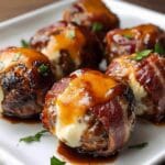 Cheddar-Stuffed BBQ Bacon Bombs