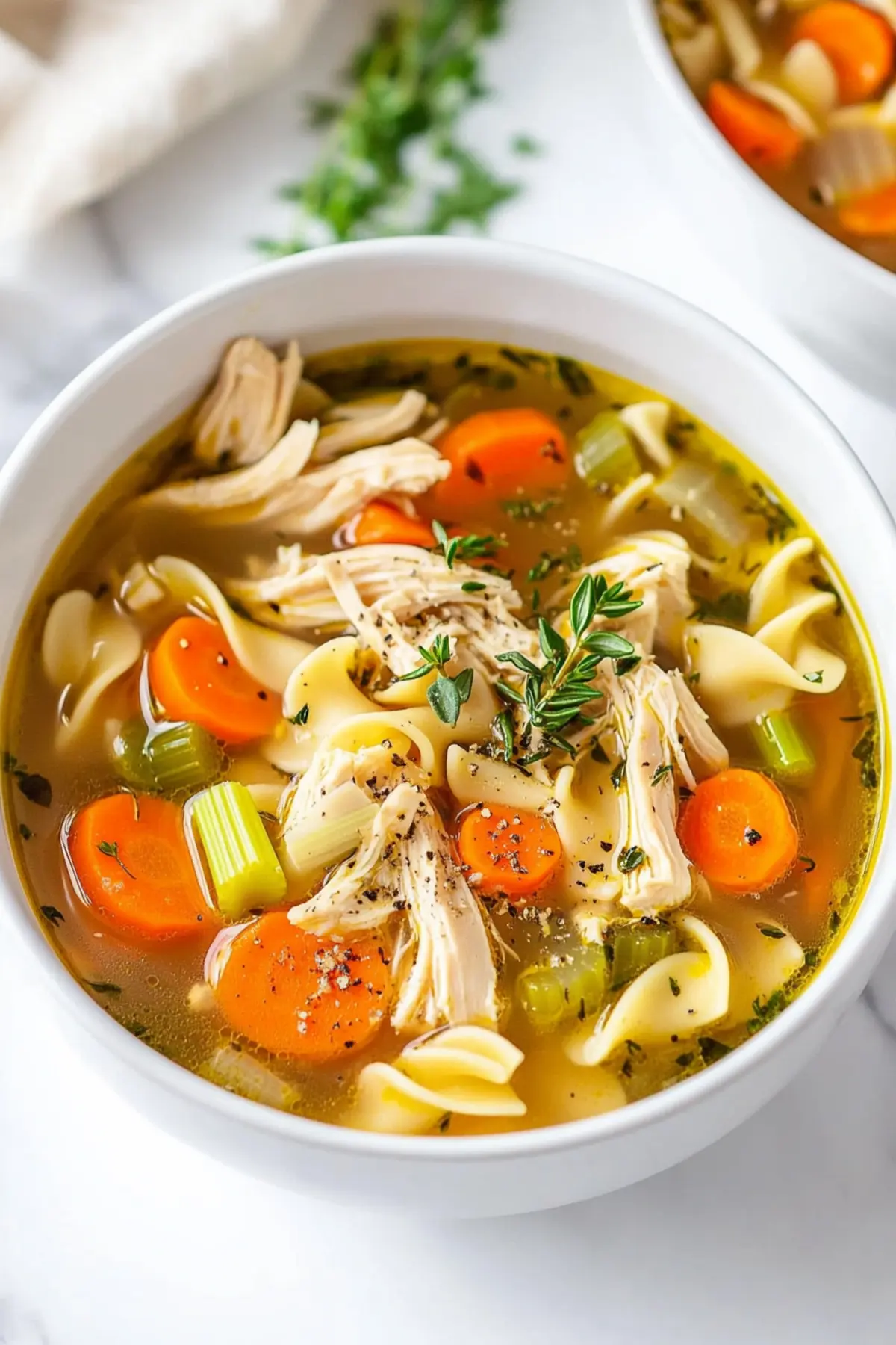Chicken Noodle Soup with Egg Noodles