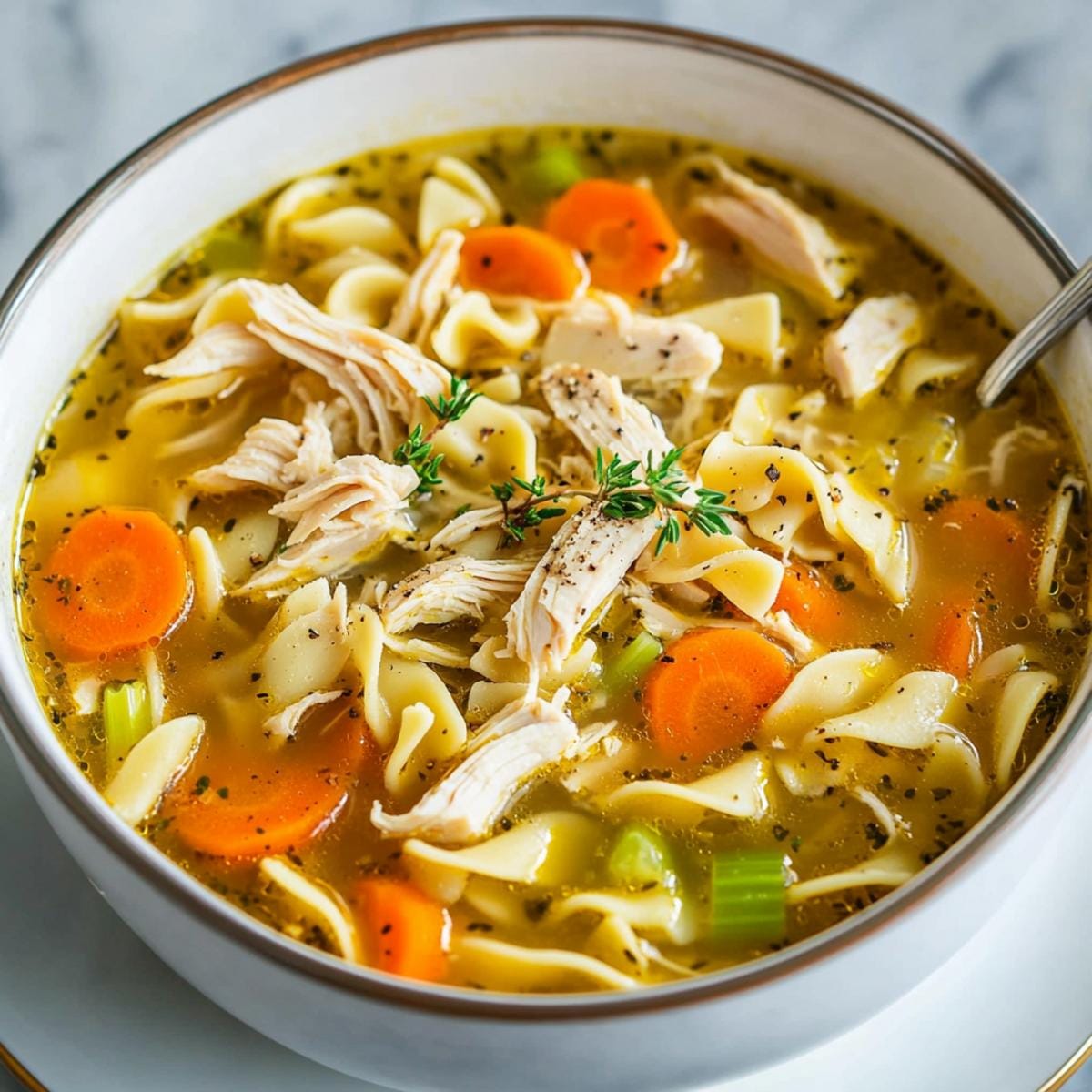 Chicken Noodle Soup with Egg Noodles