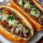 Ground Beef Philly Cheesesteaks