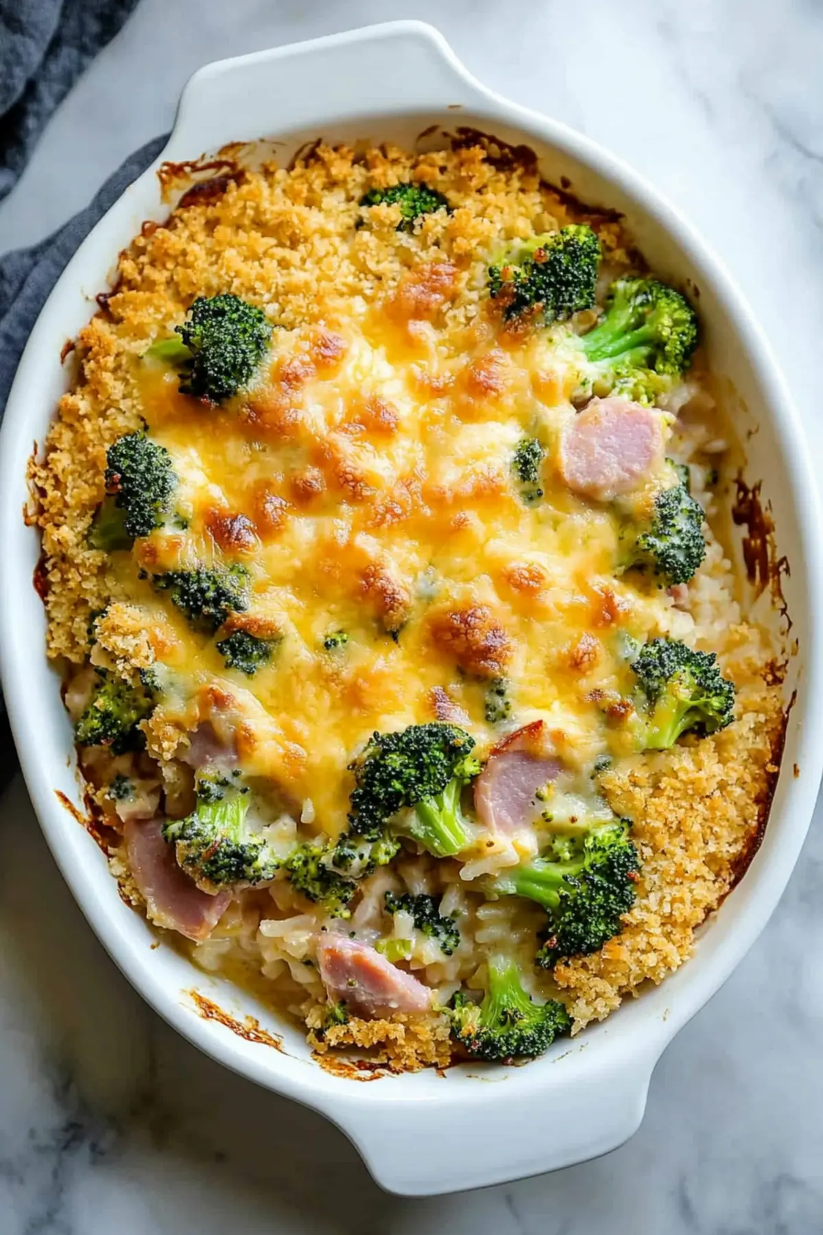 Ham Casserole with Broccoli and Rice