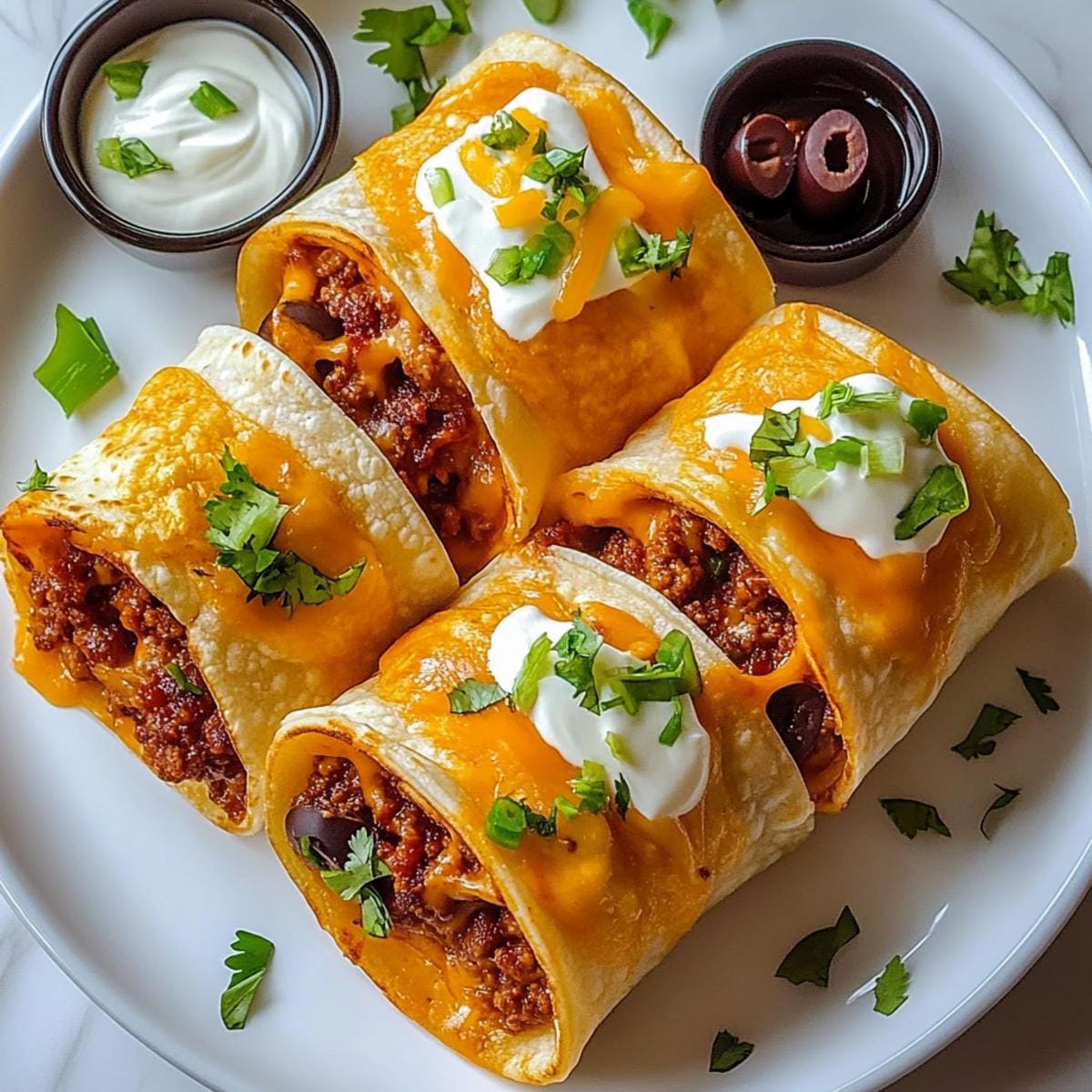 Loaded Cheesy Pocket Tacos