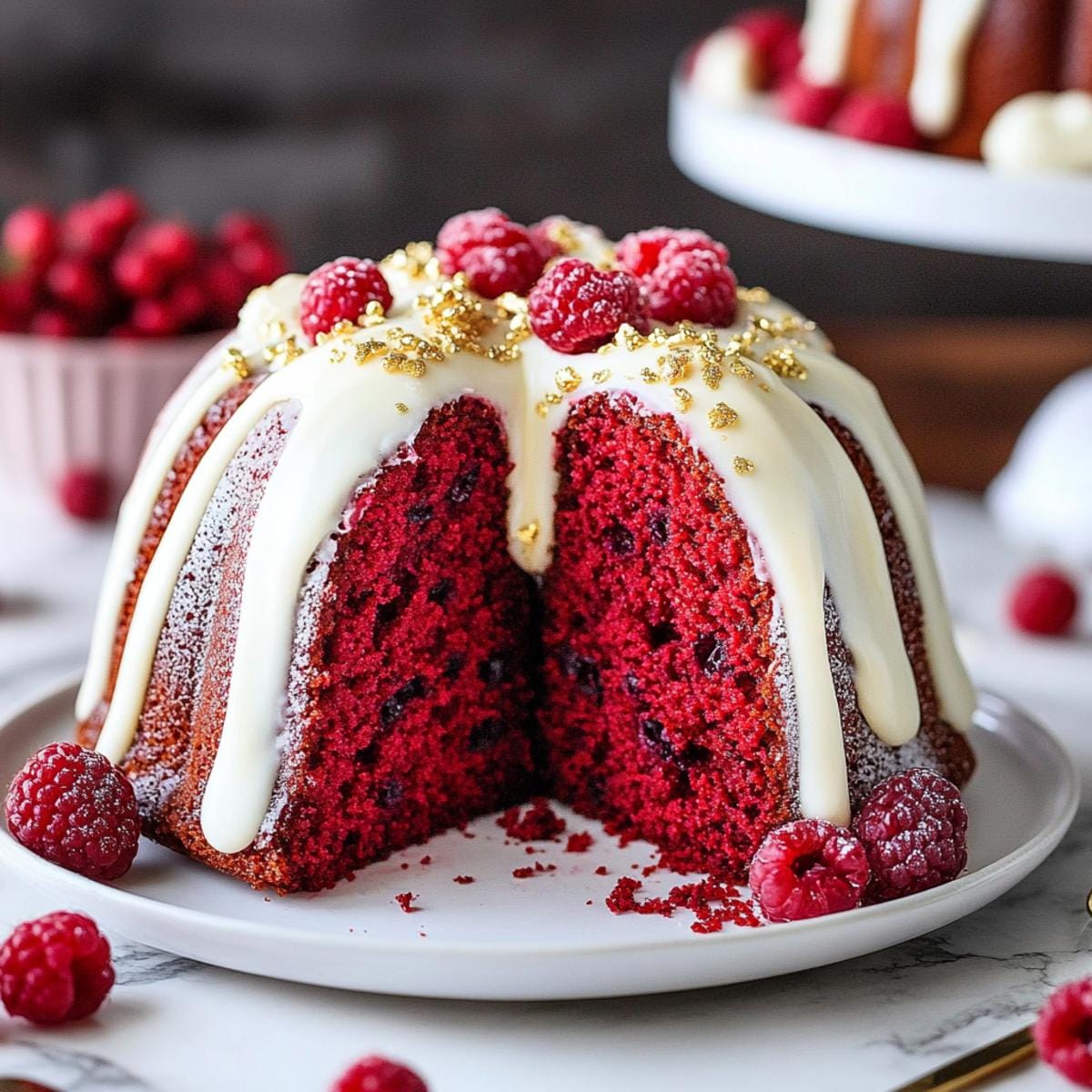 Red Velvet Cream Cheese Bundt Cake
