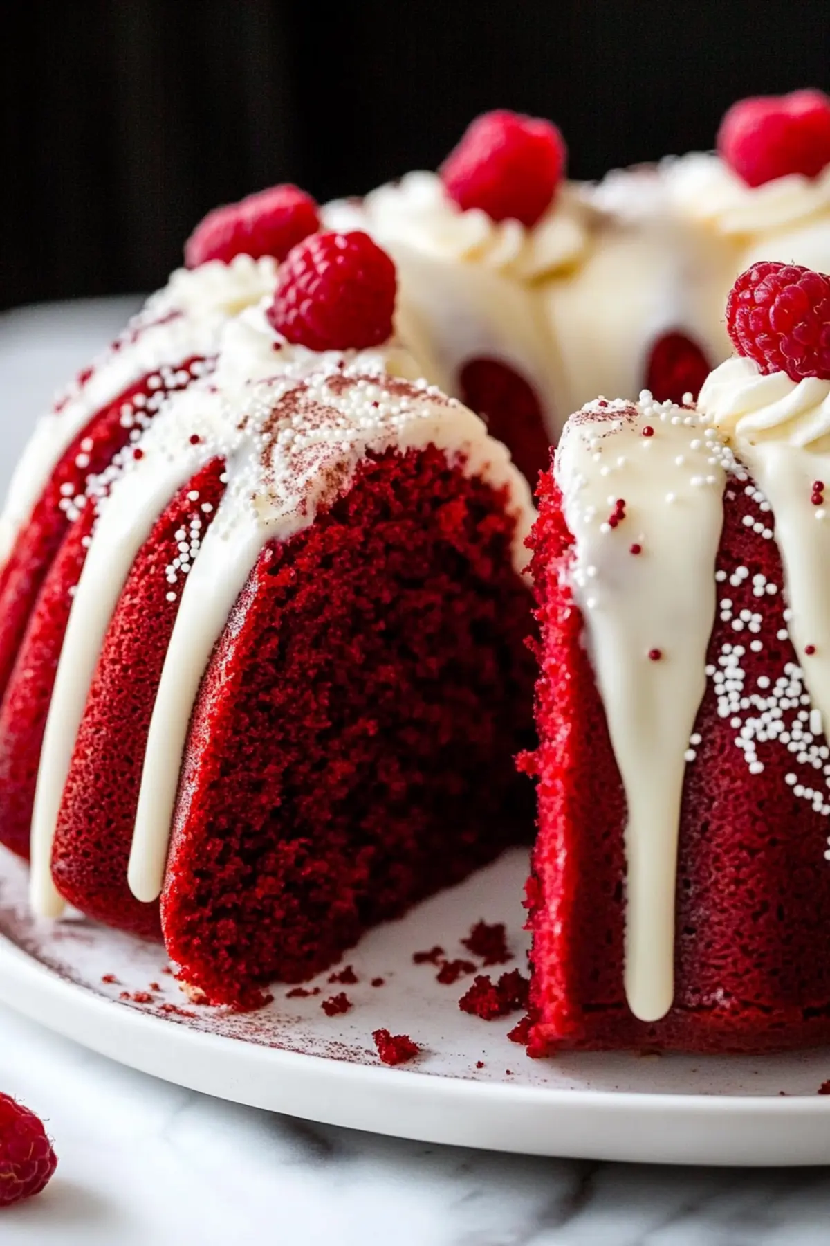 Red Velvet Cream Cheese Bundt Cake