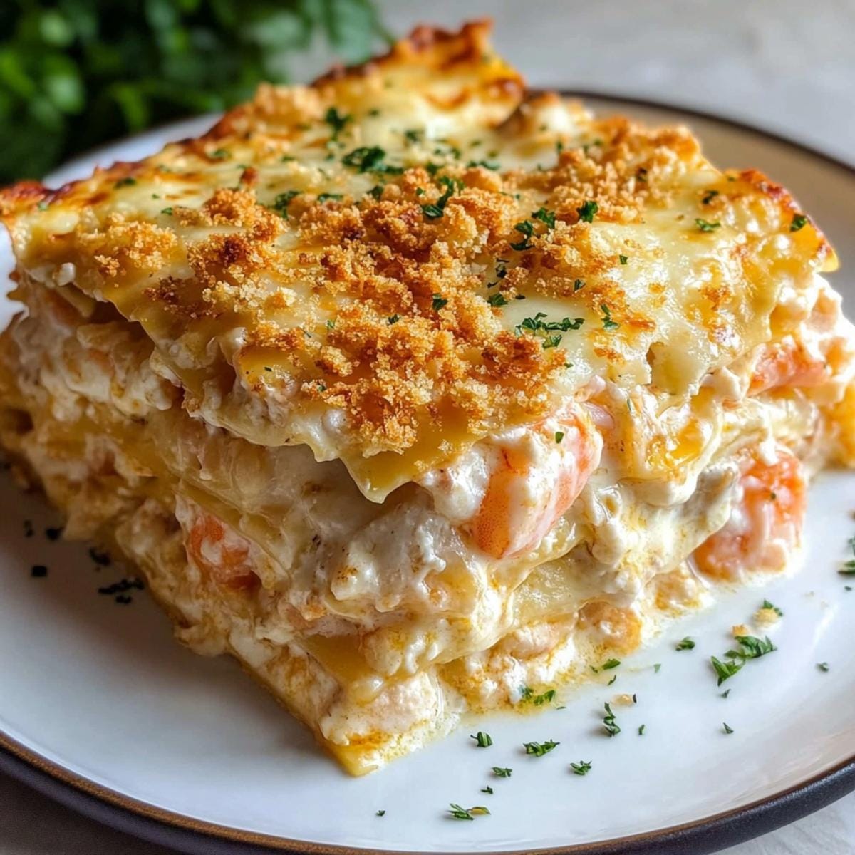 Seafood Lasagna Shrimp Crab