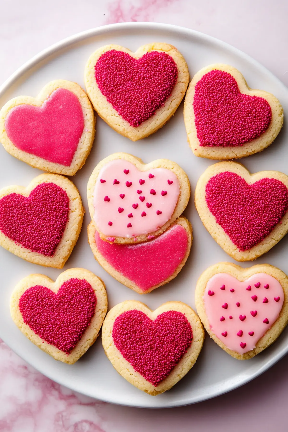 Slice and Bake Heart Cookies