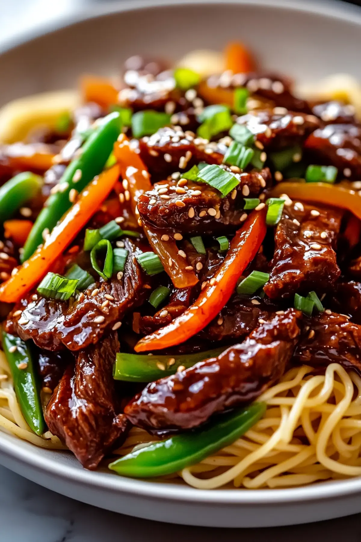 Sticky Beef Noodles