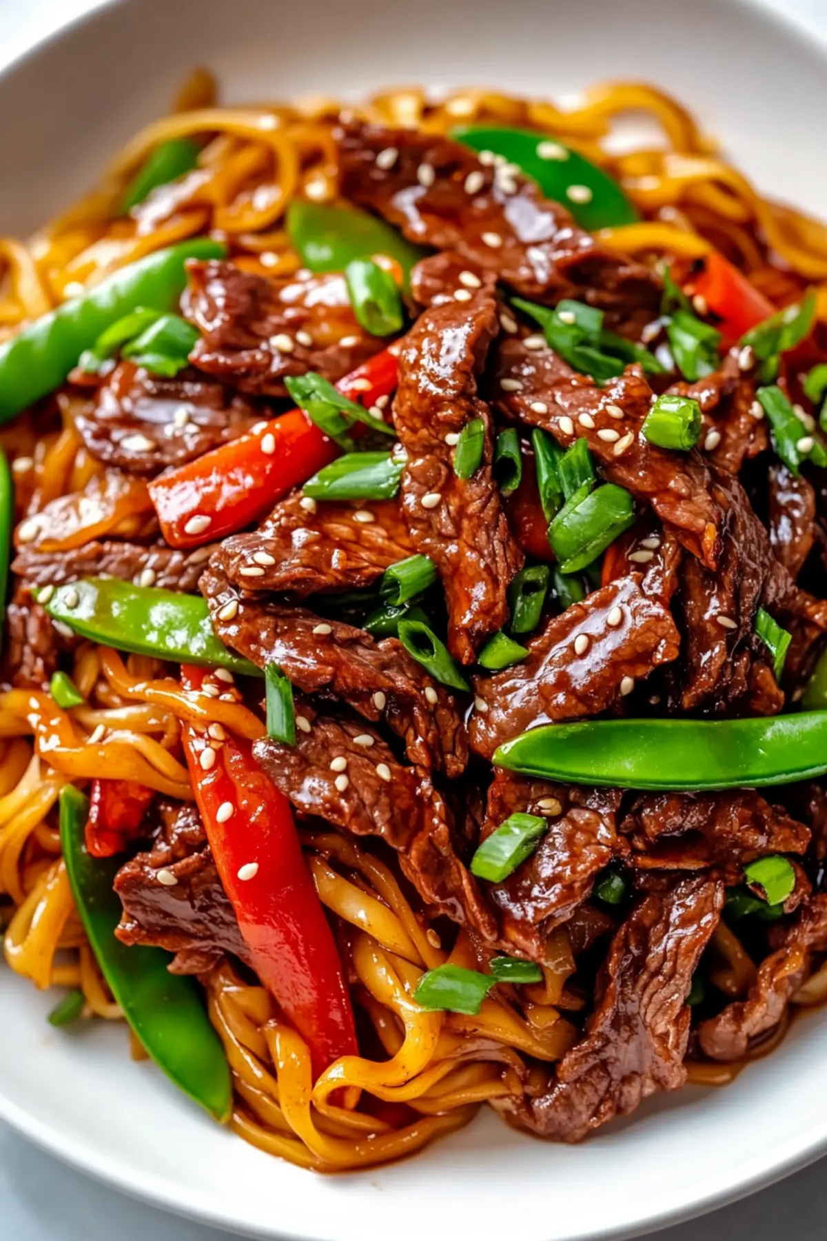 Sticky Beef Noodles