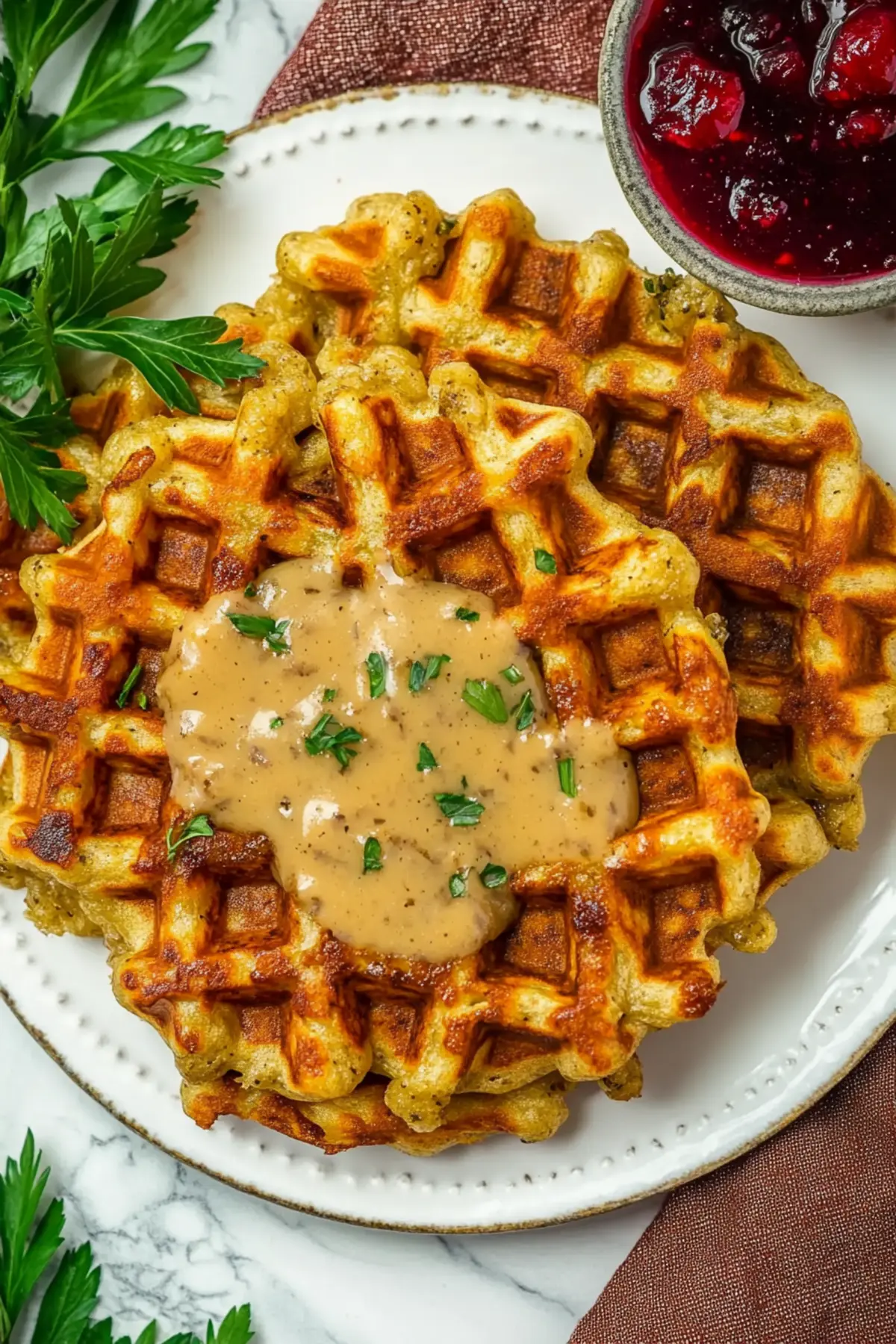 Stove Top Stuffing Waffles