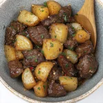 Garlic Butter Steak Bites with Potatoes – One-Pan Dinner Recipe