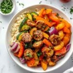 Air Fryer Chicken Sausage and Veggies
