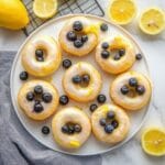 Baked Lemon Blueberry Donuts