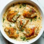 Creamy Oven Baked Chicken Thighs
