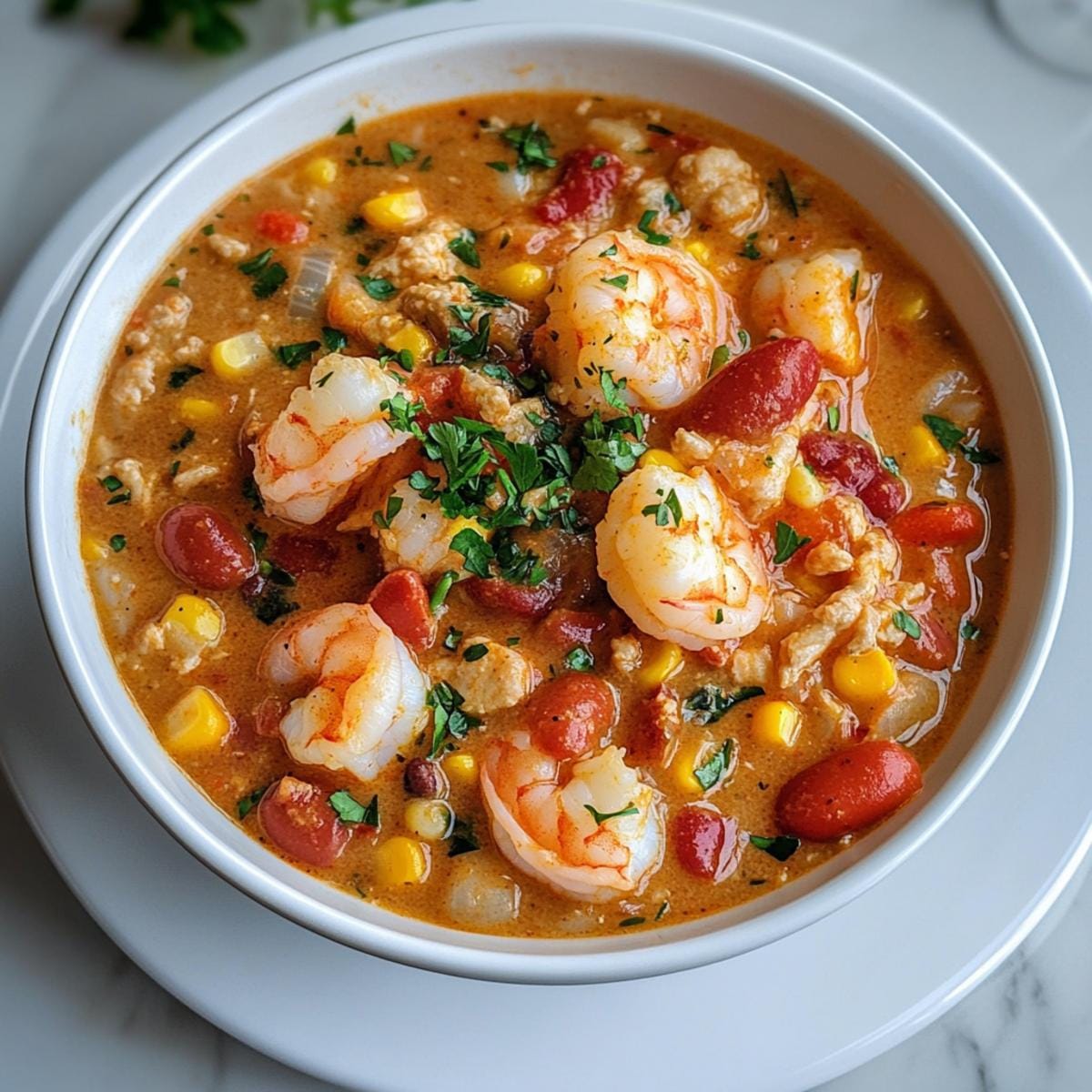 Creamy Seafood and Shrimp Chili