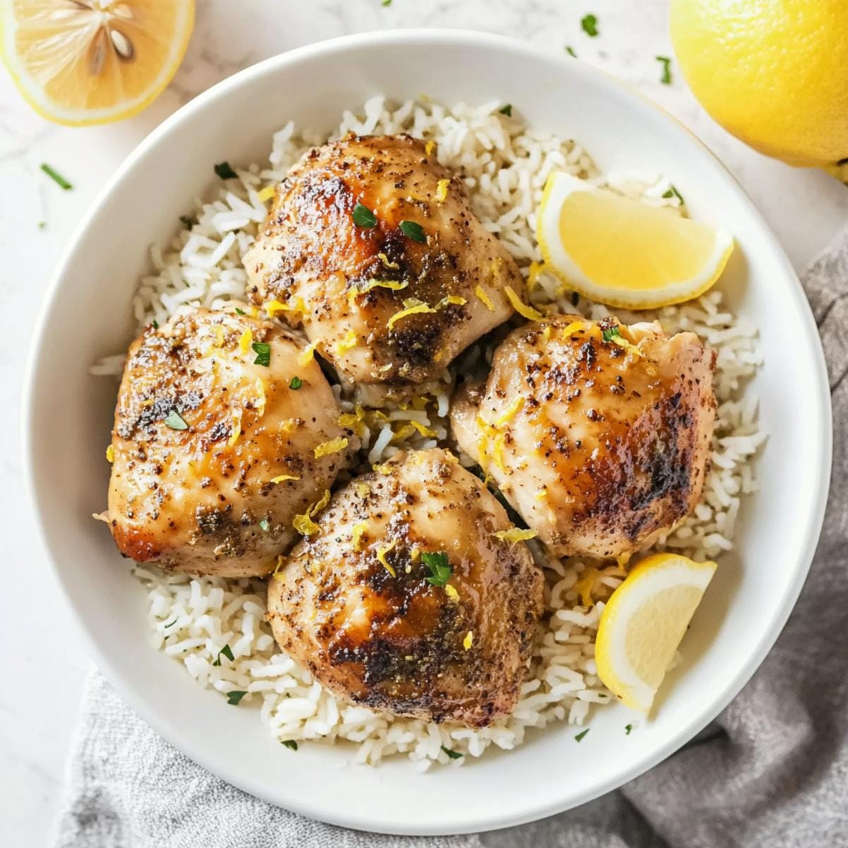 Crock-Pot Lemon Chicken and Rice