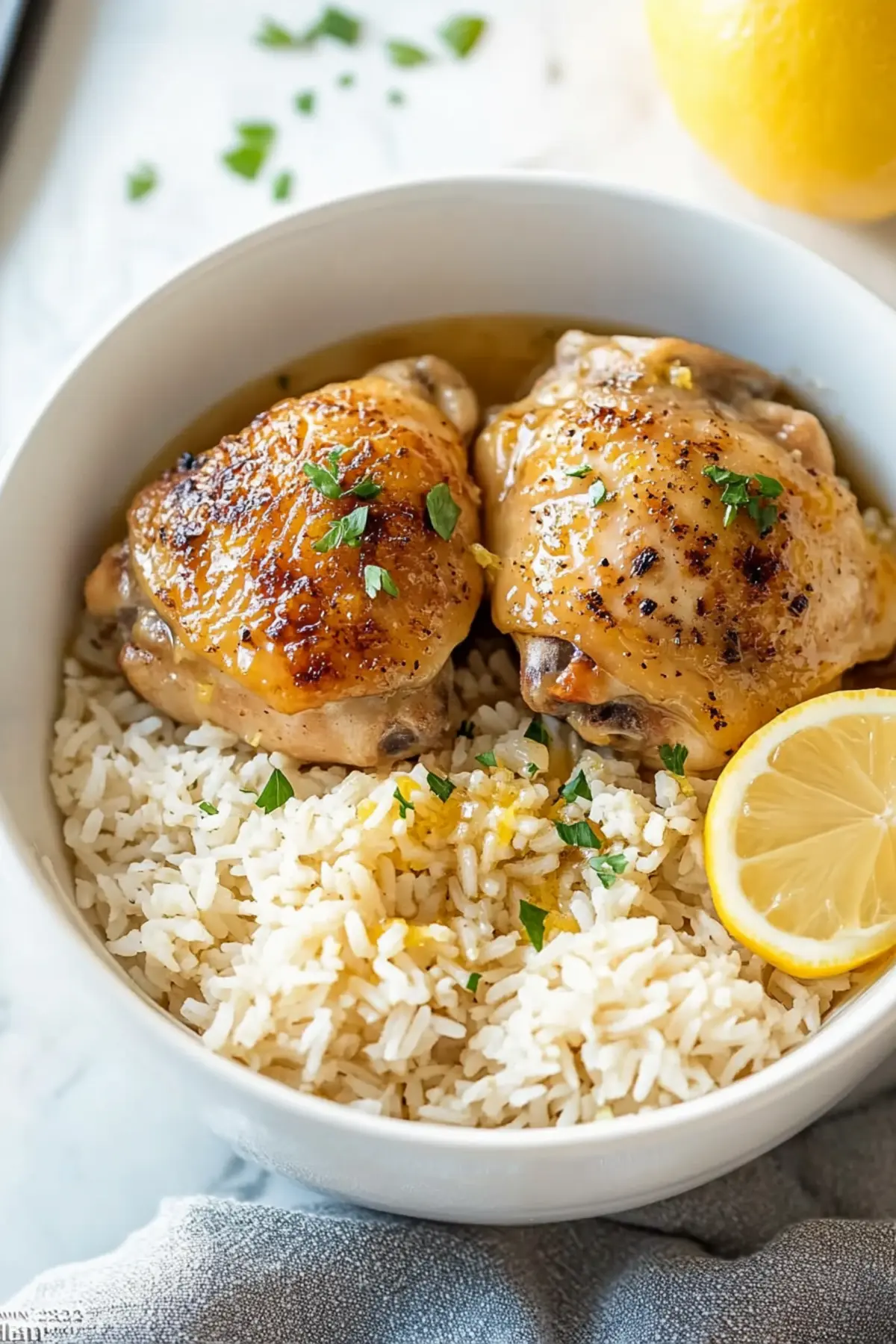 Crock-Pot Lemon Chicken and Rice