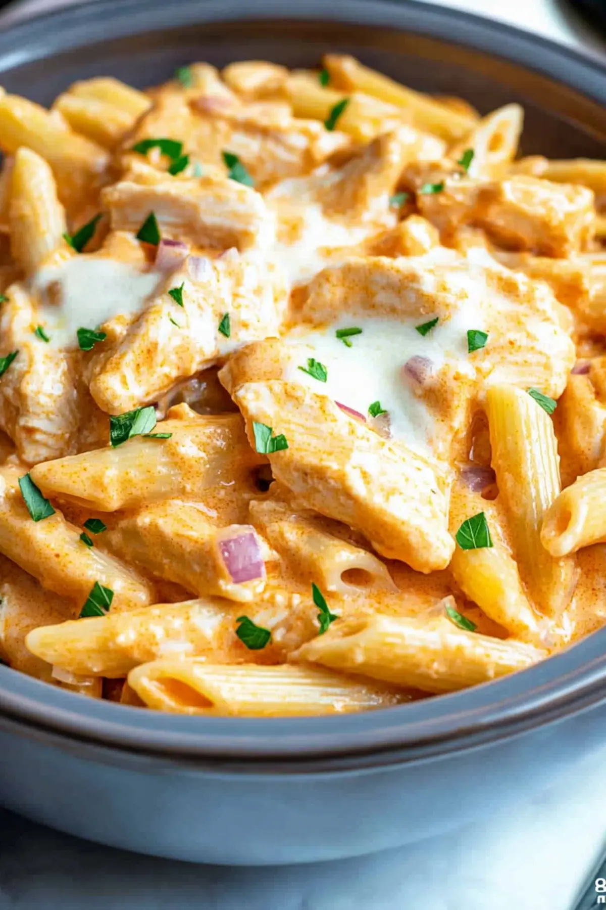 Crock Pot Buffalo Chicken Pasta