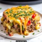 Crock Pot Cheesesteak Potato Casserole
