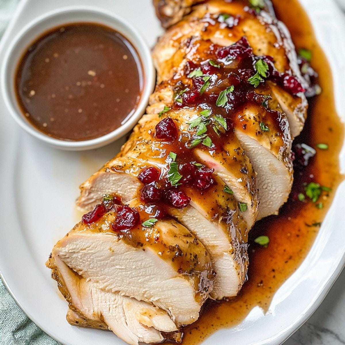 Crock Pot Turkey Breast with Cranberry
