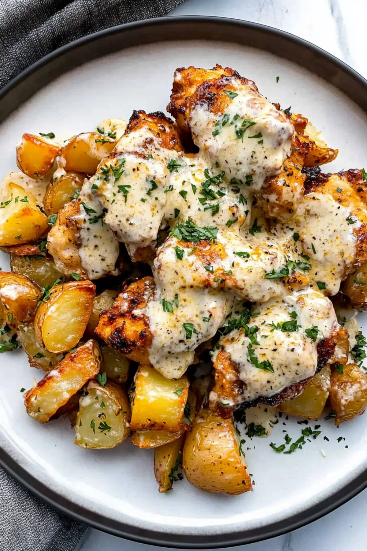 Garlic Parmesan Chicken and Potatoes