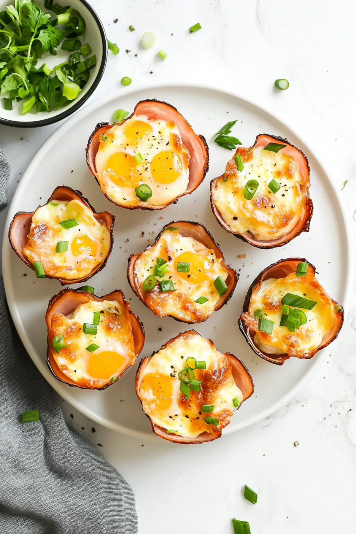 Ham and Cheese Egg Cups