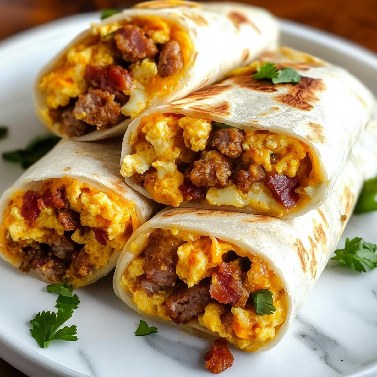 High-Protein Breakfast Burritos