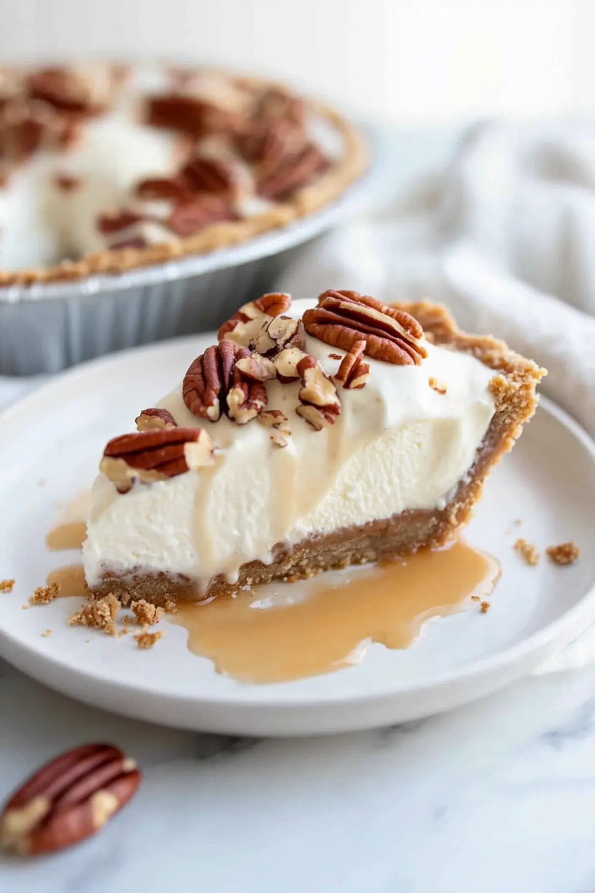 Keto Butter Pecan Ice Cream Pie