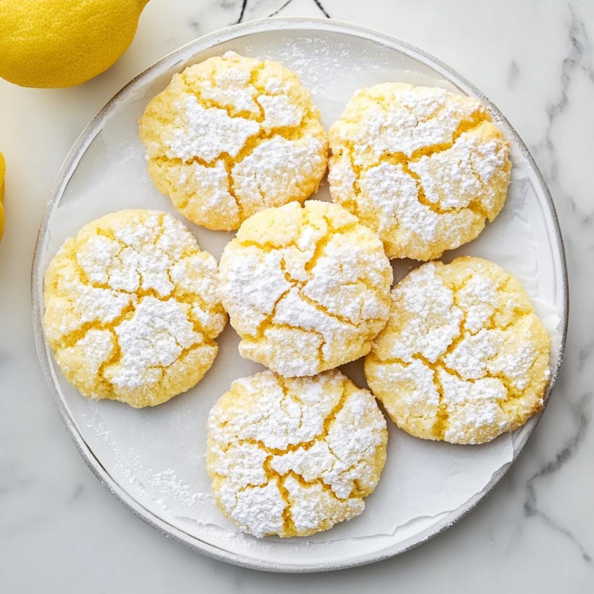 Lemon Crinkle Cookies