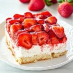 No Bake Strawberry Heaven Cake