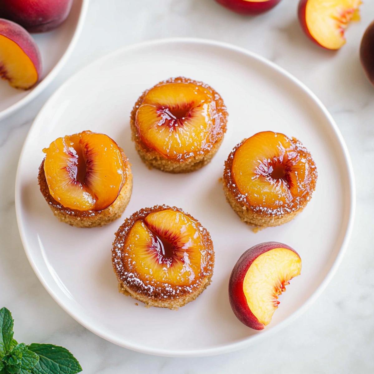 Peach Upside Down Mini Cakes