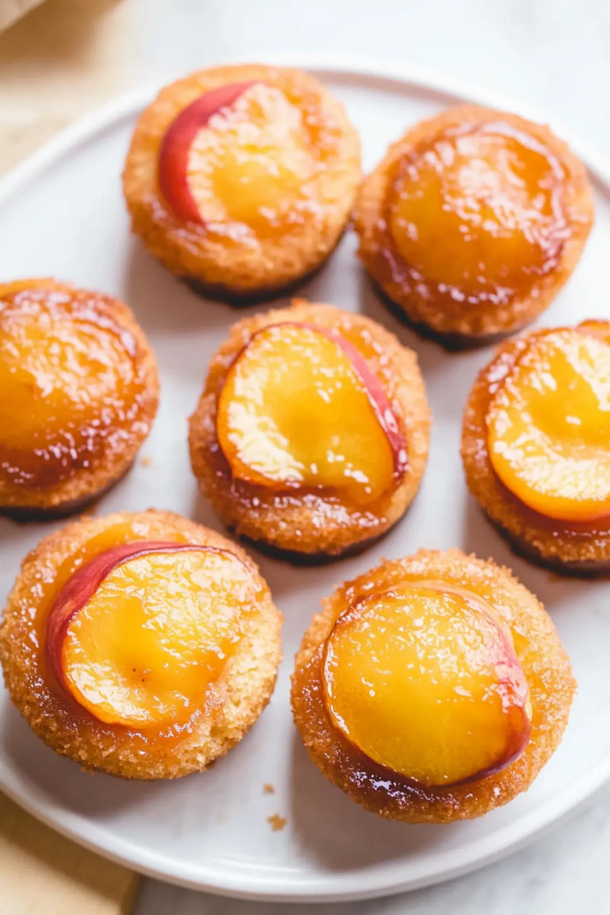 Peach Upside Down Mini Cakes