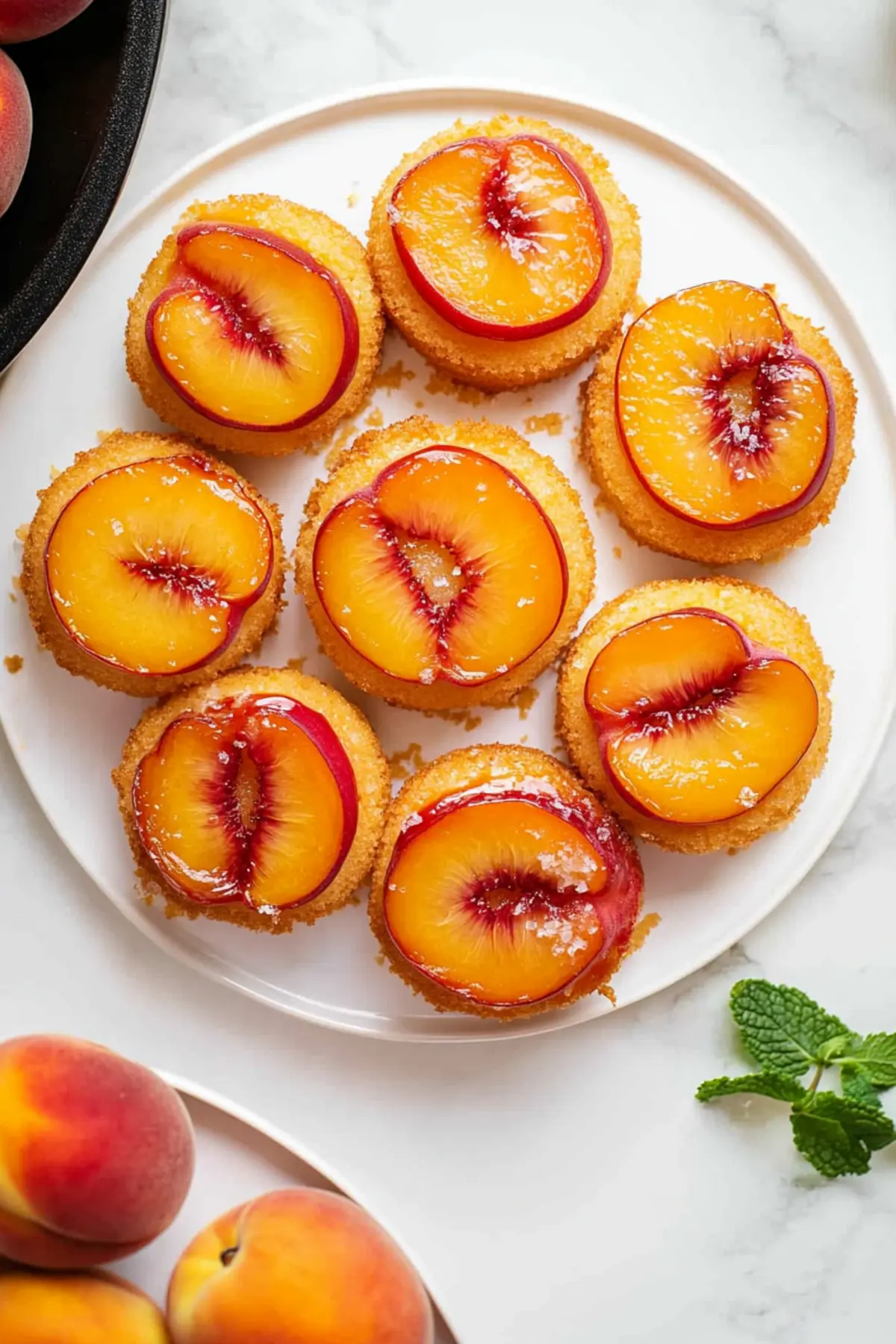 Peach Upside Down Mini Cakes