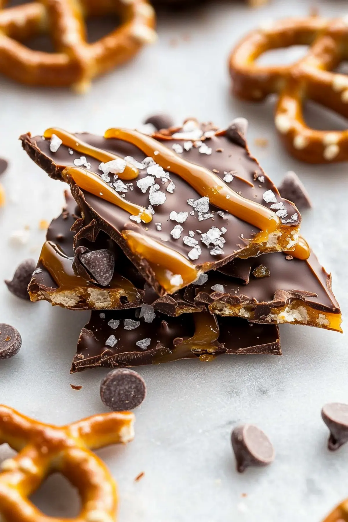 Salted Caramel Pretzel Bark