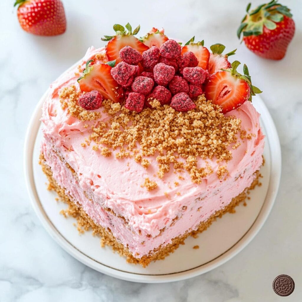 Strawberry Crunch Cake
