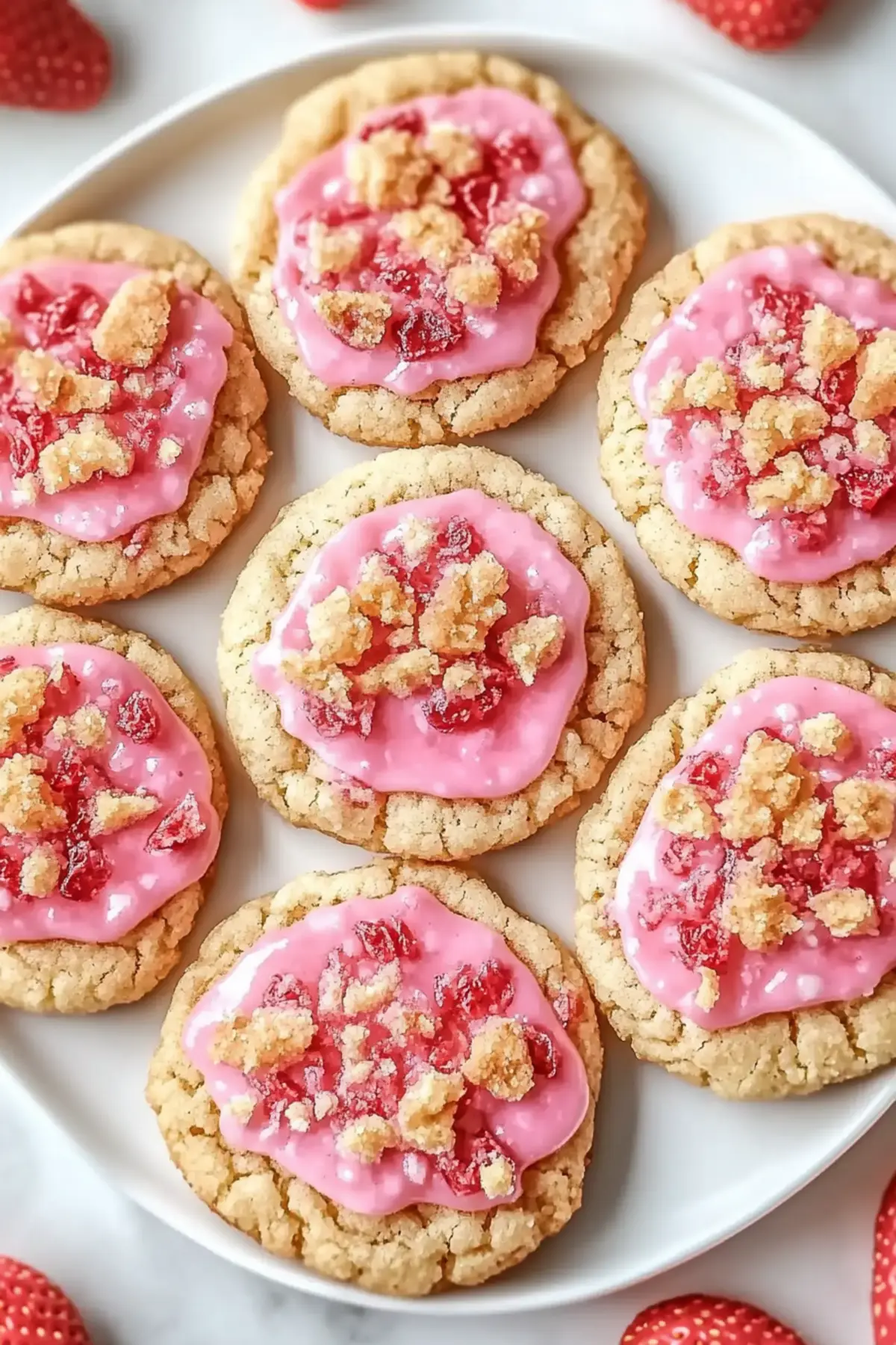 Strawberry Crunch Cookies