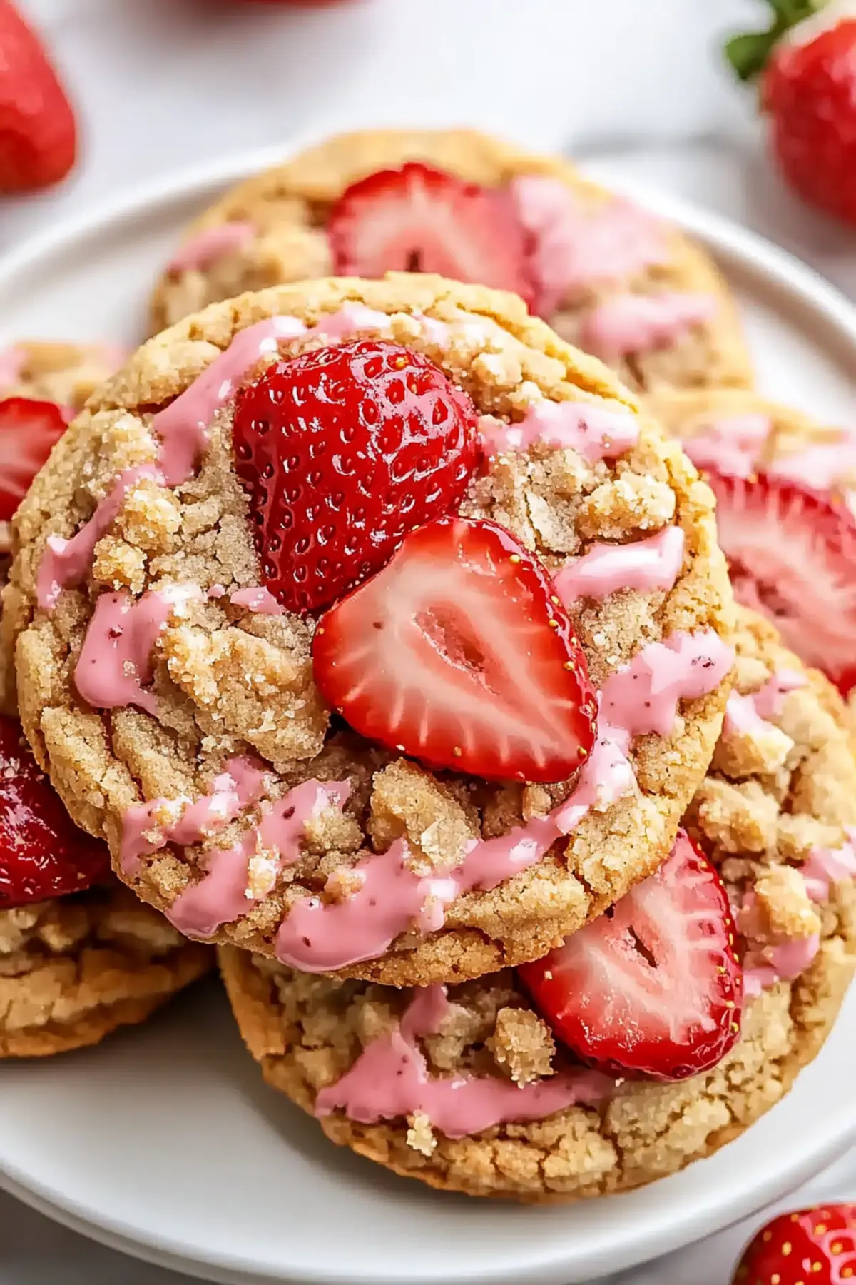 Strawberry Crunch Cookies