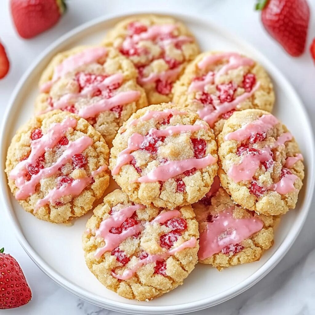 Strawberry Crunch Cookies