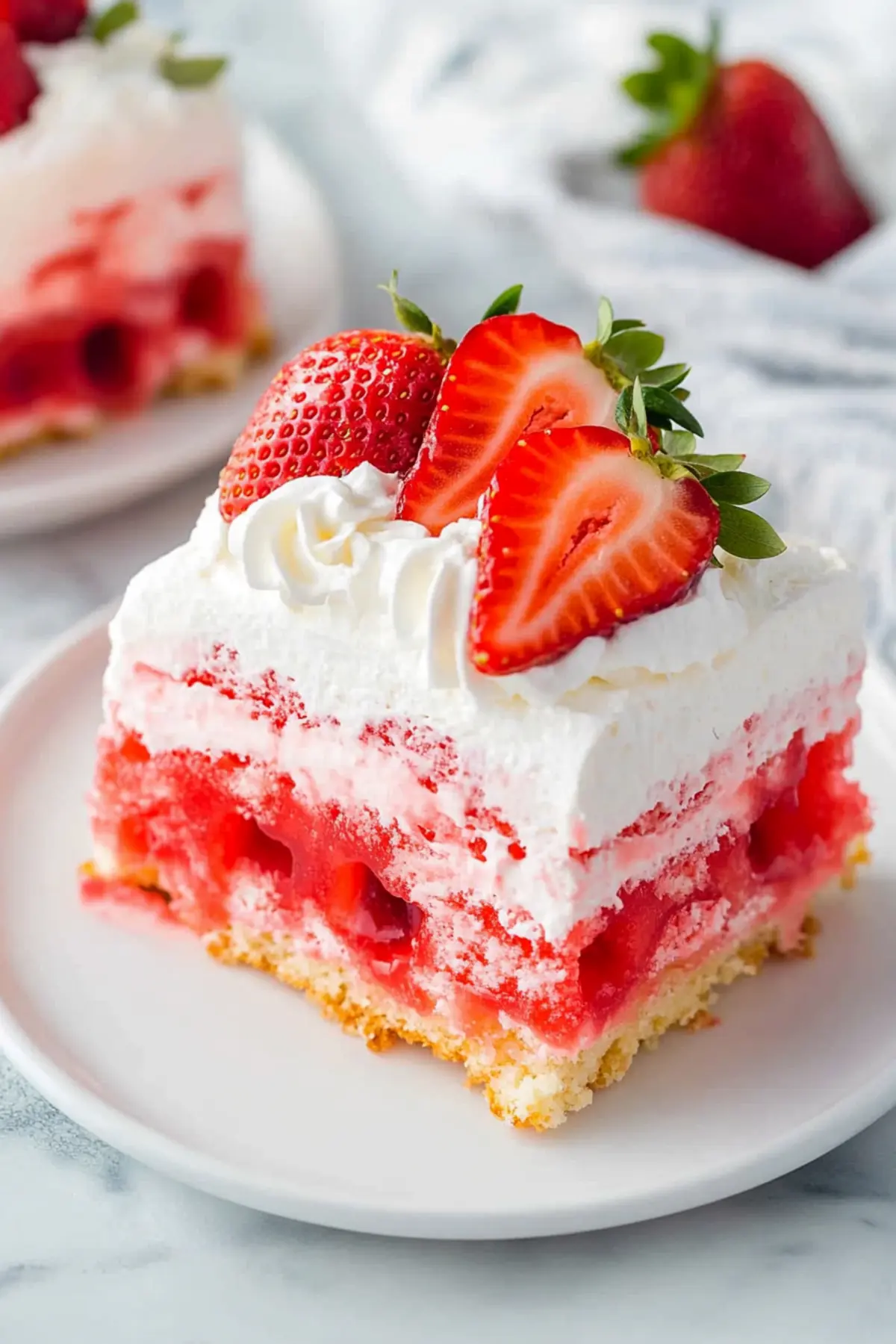 Strawberry Jello Poke Cake