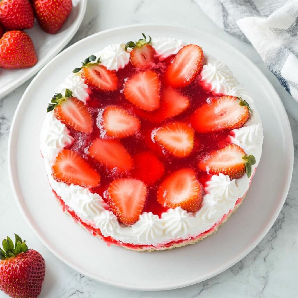 Strawberry Jello Poke Cake