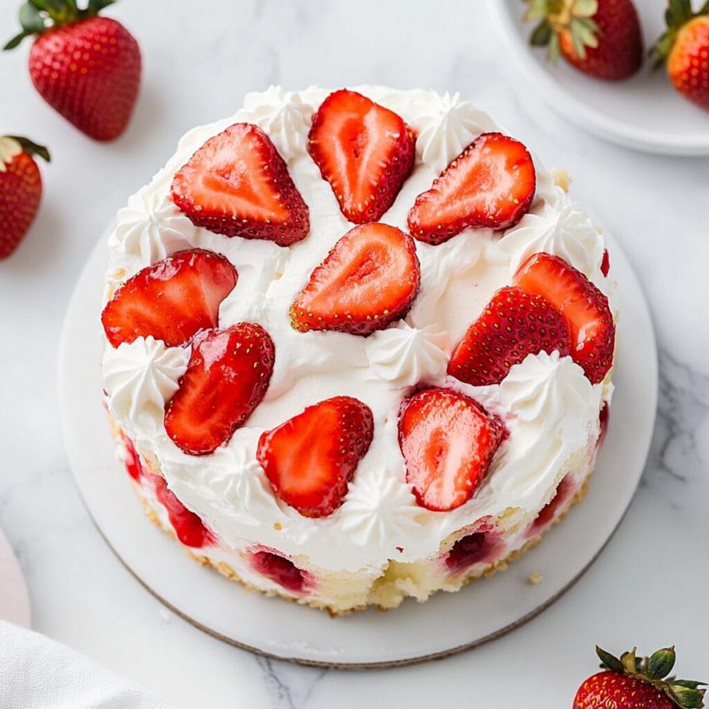 Strawberry Shortcake Poke Cake