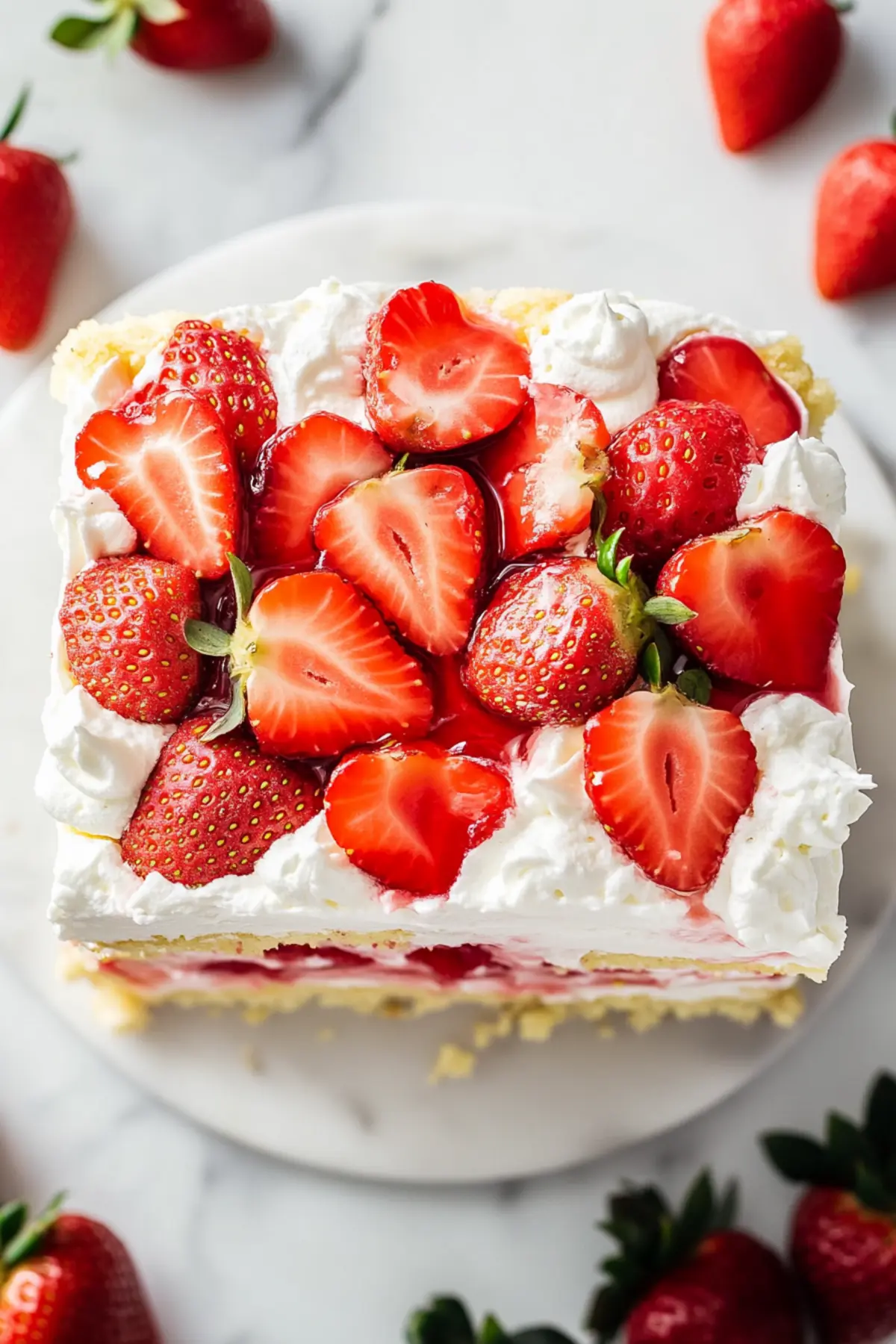 Strawberry Shortcake Poke Cake