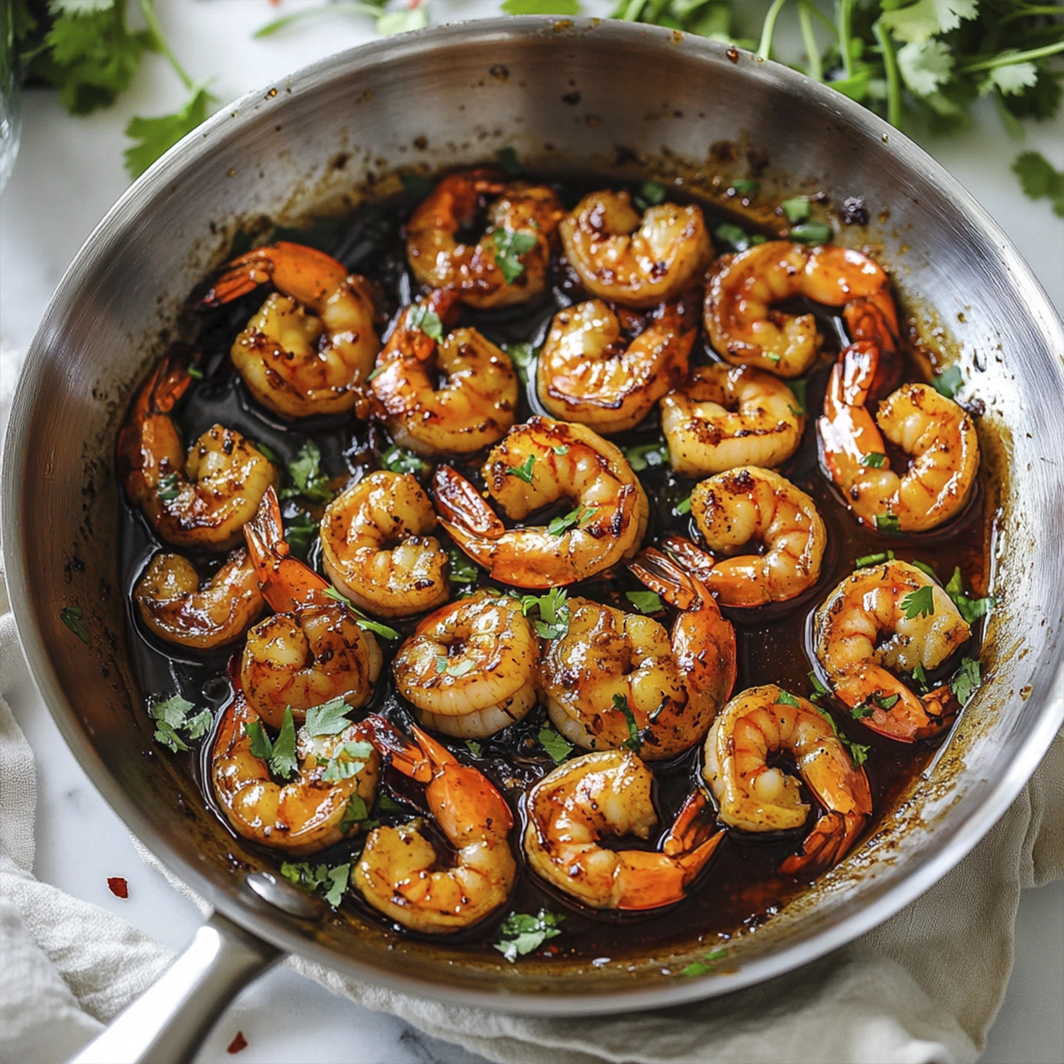 Honey Garlic Shrimp Skillet (Easy Sweet and Savory Shrimp Recipe)