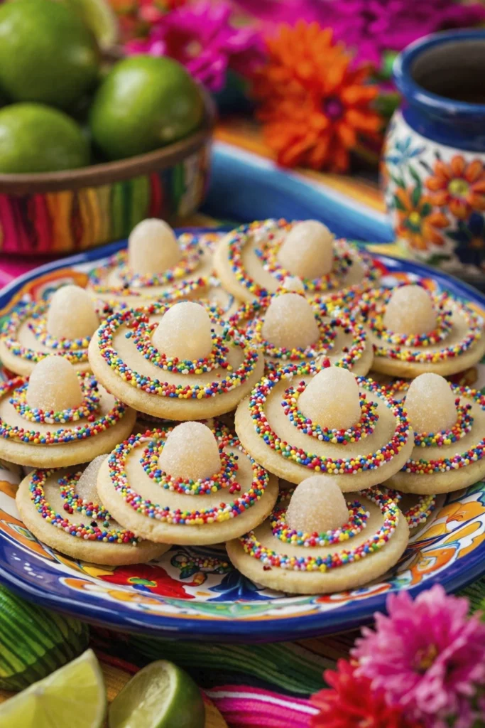 Colorful Mexican Sombrero Cookies – Festive Fiesta Sugar Cookies for Cinco de Mayo